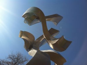 Stainless Steel Sculpture-Serenading the Clouds