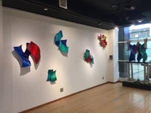 Collection of Colored Wall Sculptures
