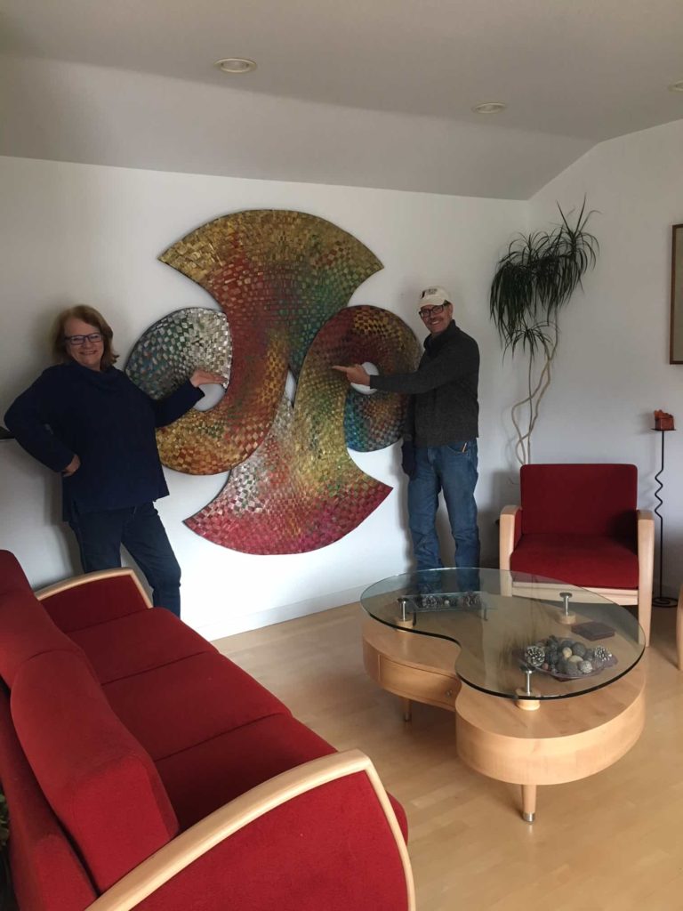 Metal Sculpture in home